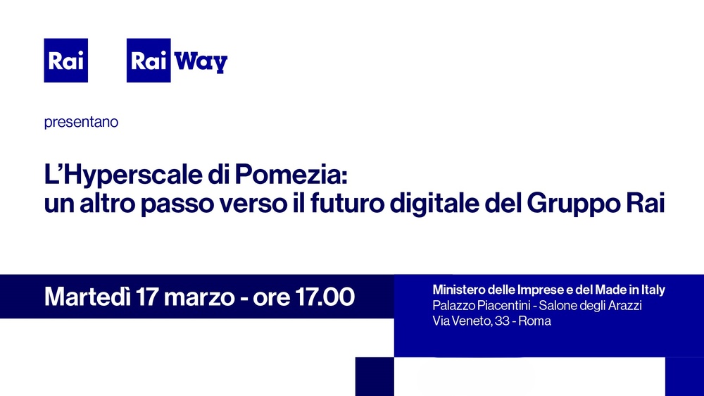 Rai e Rai Way presentano il progetto dell’Hyperscale Data Center di Pomezia