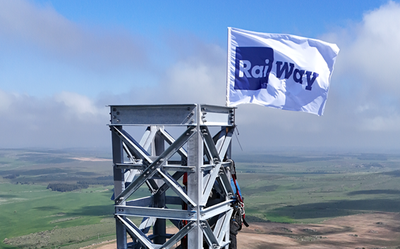 Rai Way completa la costruzione di una nuova torre per le trasmissioni presso il sito di Monte Caccia