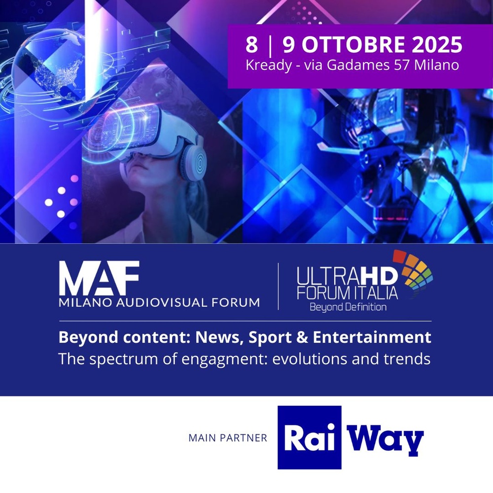 Rai Way partner strategico del MAF 2025: infrastrutture digitali al servizio dell’evoluzione audiovisiva